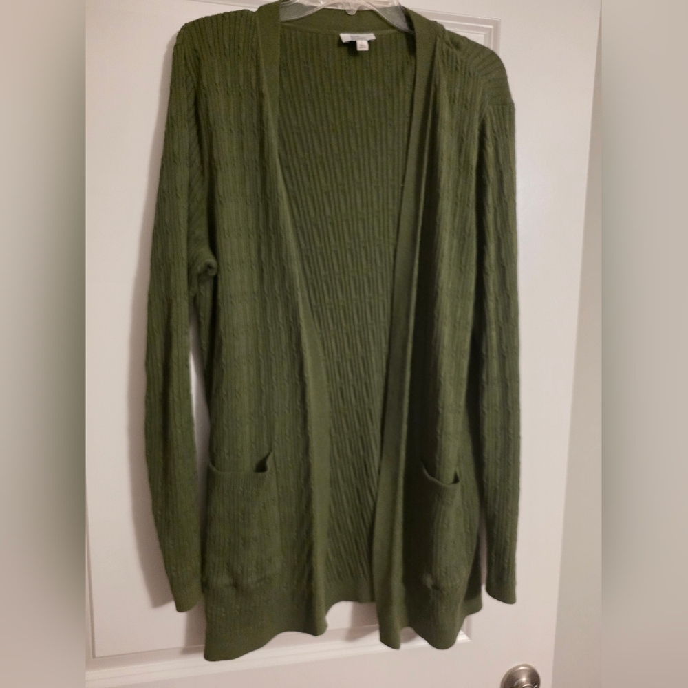 Kim Rogers Forest Green Knit Cardigan